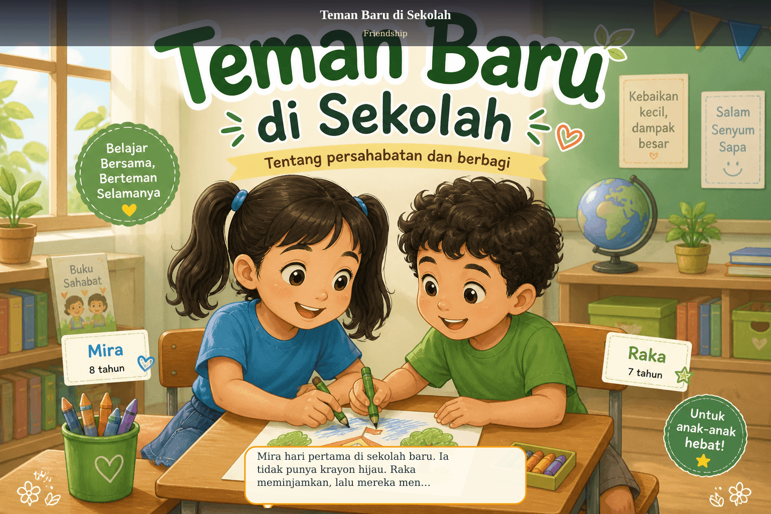 Teman Baru di Sekolah