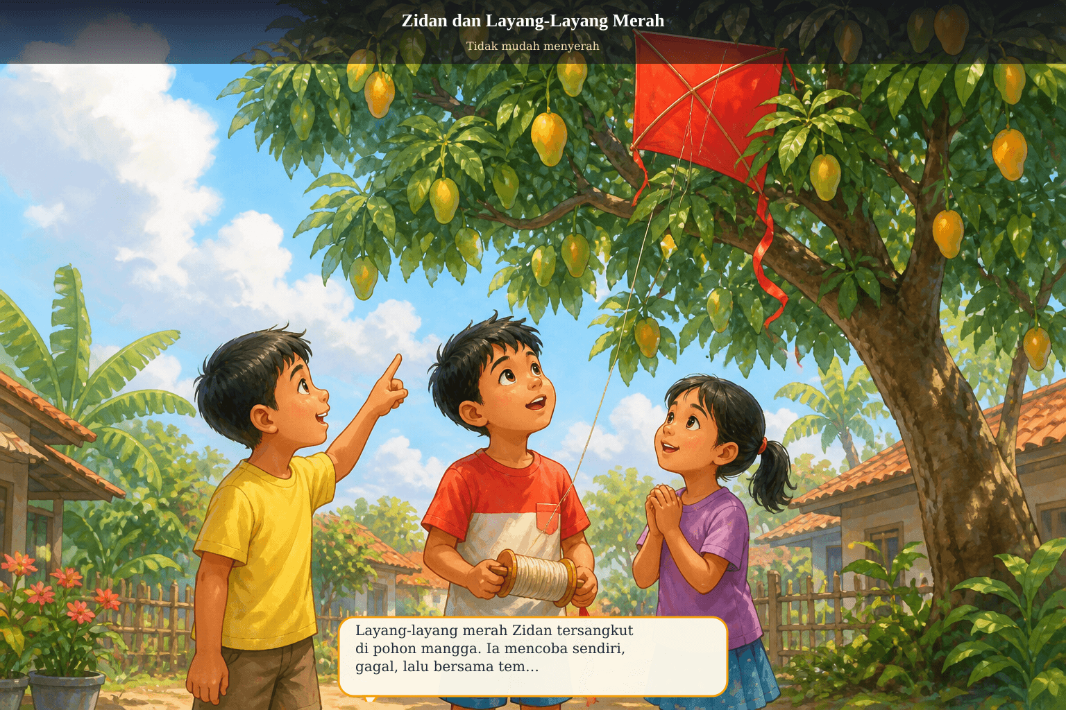 Zidan dan Layang-Layang Merah